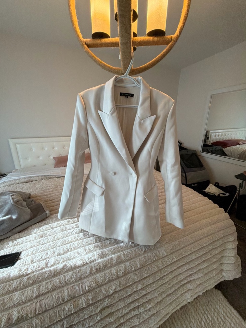 Chrishelle Satin Blazer Romper Mini Dress size small